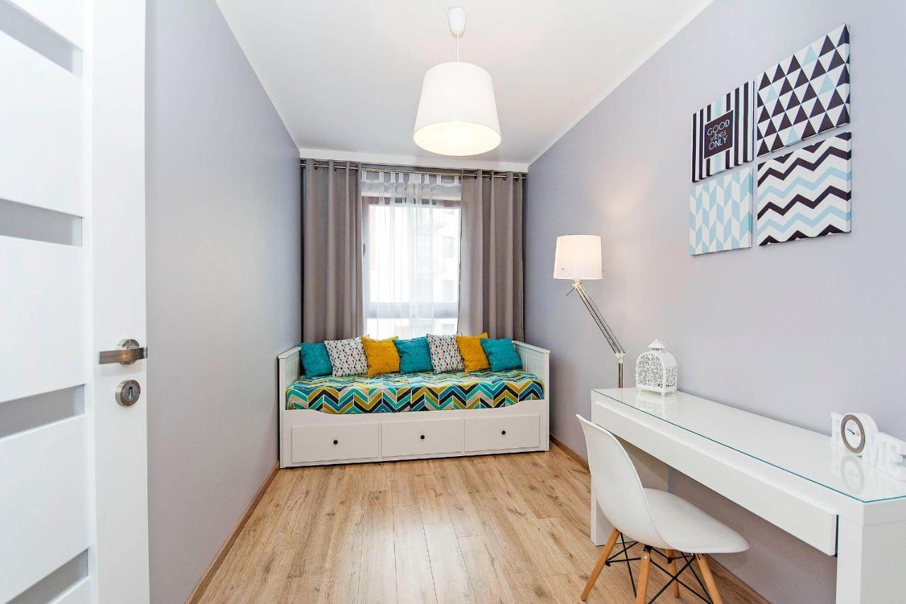 Stylish Apartment Oldtown Riverview Balcony 格但斯克 外观 照片