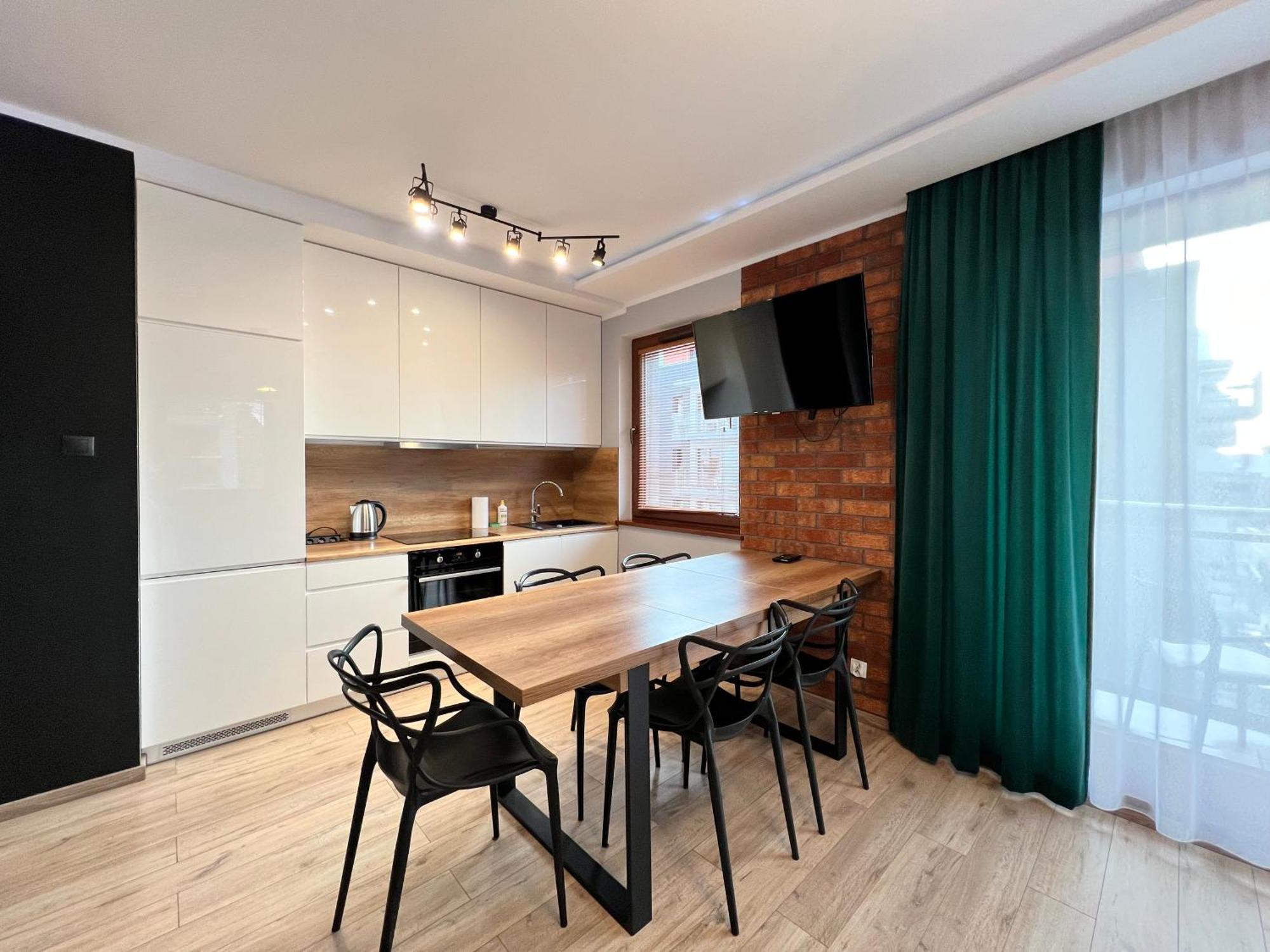 Stylish Apartment Oldtown Riverview Balcony 格但斯克 外观 照片